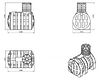 Подземная емкость ДПВ 4000 литров (4 куба) Мультпласт
